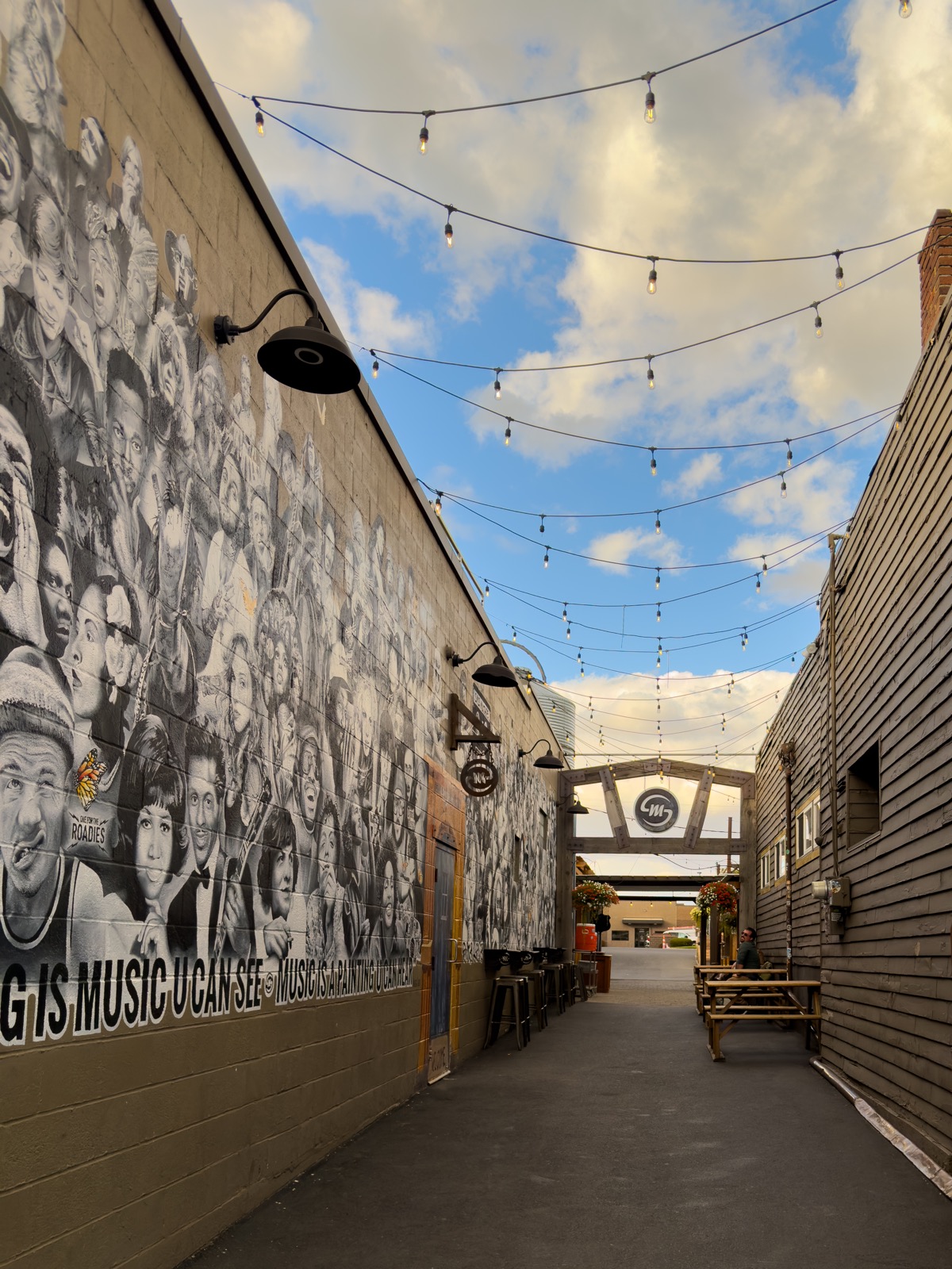 Silver Moon alleyway event entrance